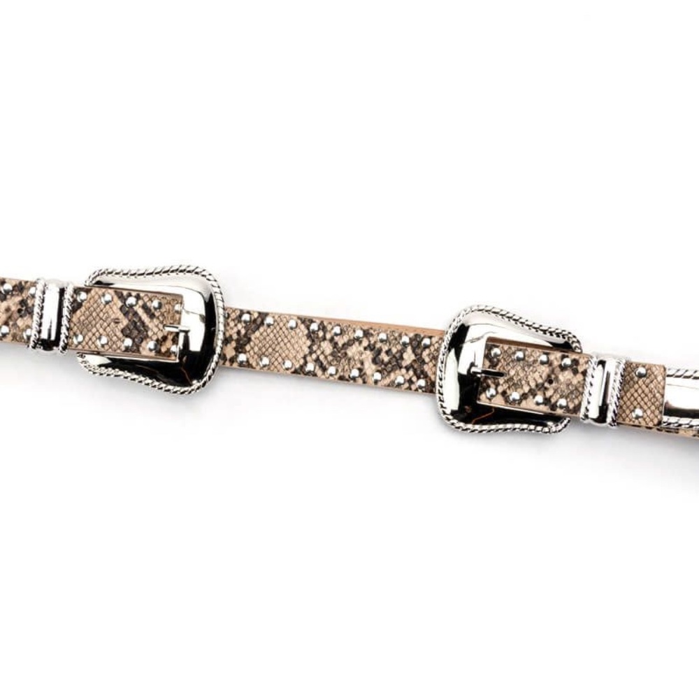 Sample Callie Duplicity: Snakeskin Print Western Belt